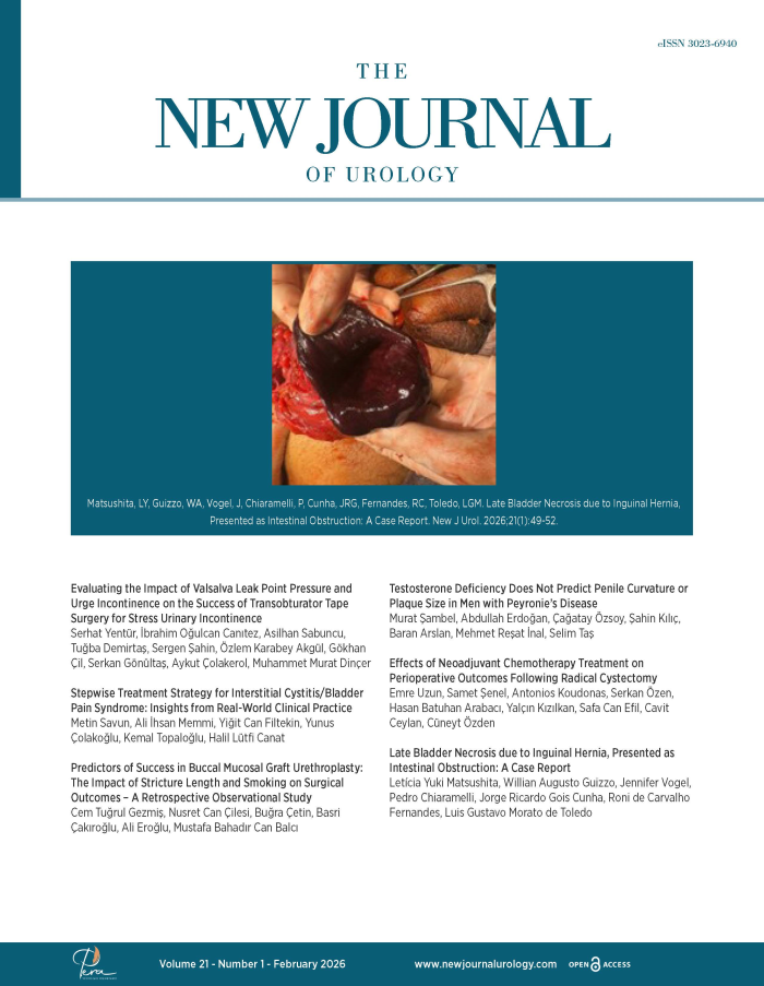 The New Journal of Urology Volume: 21 Issue: 1