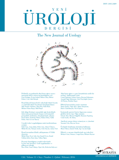 Yeni Üroloji Dergisi Volume: 11 Issue: 1