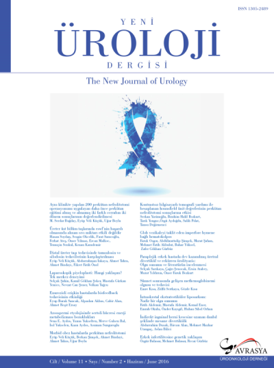 Yeni Üroloji Dergisi Volume: 11 Issue: 2