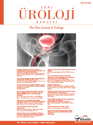 Yeni Üroloji Dergisi Volume: 12 Issue: 1