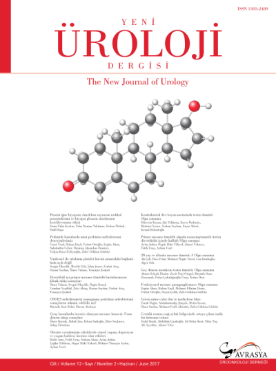 Yeni Üroloji Dergisi  Volume: 12 Issue: 2