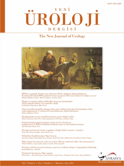 Yeni Üroloji Dergisi Volume: 6 Issue: 2