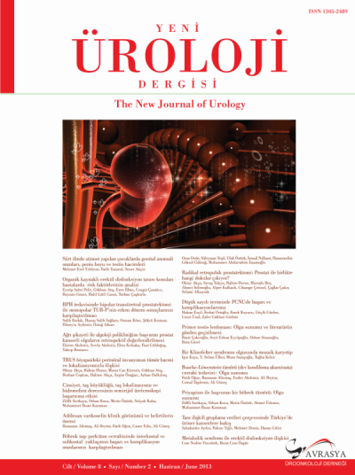 Yeni Üroloji Dergisi Volume: 8 Issue: 2