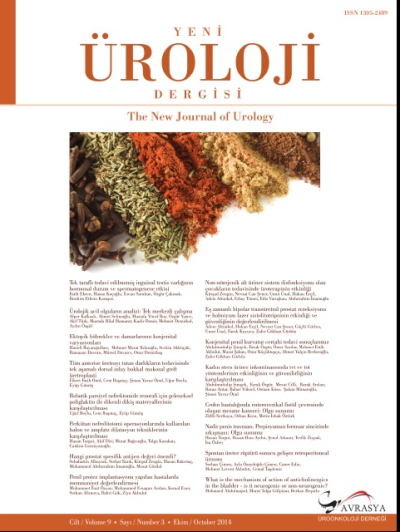 Yeni Üroloji Dergisi Volume: 9 Issue: 3